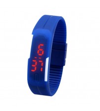 Wrist Band Style LED Watch, Bracelet Digital Watch for Kids, Blue Color